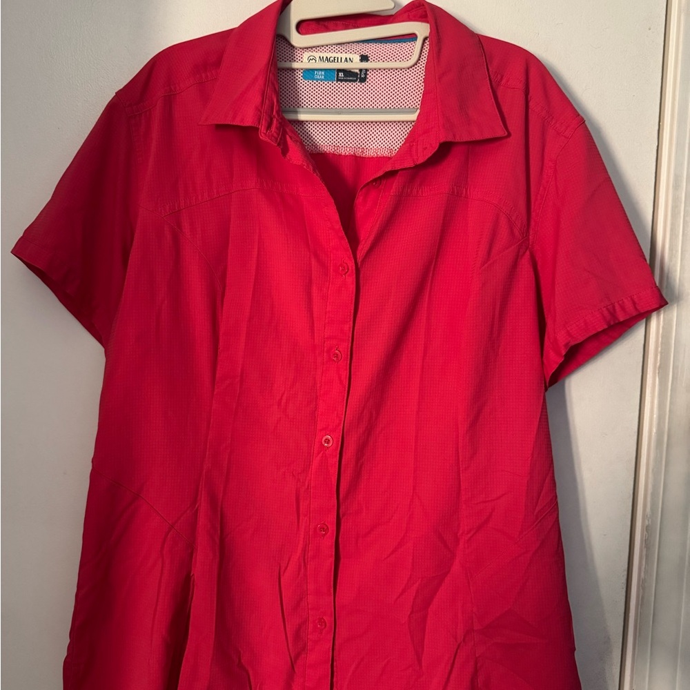 Magellan Outdoors Pink Fish gear Shirt